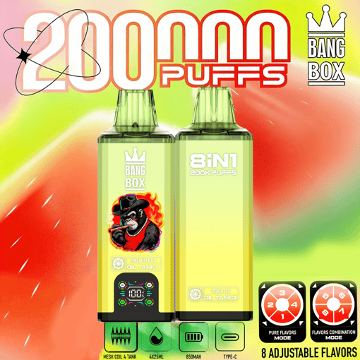 Bang Box 200K 8-in-1 Disposable Vape – 200,000 Puffs | Unlimited Flavor Rotation – Bild 8