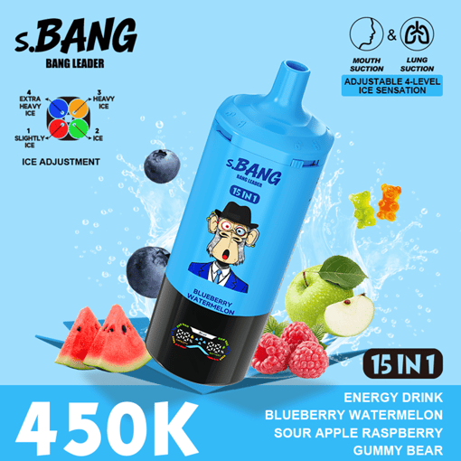 Bang Leader 450K Disposable Vape – 15-in-1 Flavor System | Adjustable Ice Levels | MTL & DTL Dual Mode | 450,000 Puffs - Image 5