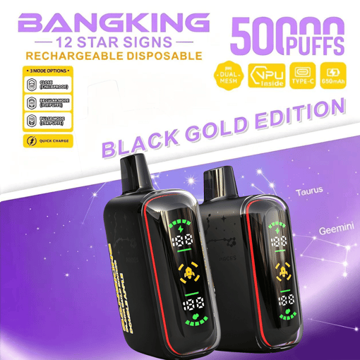 Bang King 12 Star Signs 50K Disposable Vape – 50,000 Puffs | Zodiac Edition | Single Flavor Mesh Coil Vape - Image 10