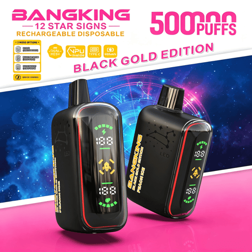 Bang King 12 Star Signs 50K Disposable Vape – 50,000 Puffs | Zodiac Edition | Single Flavor Mesh Coil Vape - Image 4