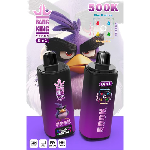 Bang King 500K 8-in-1 Angry Birds Edition Disposable Vape-500,000 Puffs | Switch Without Limits - Image 3