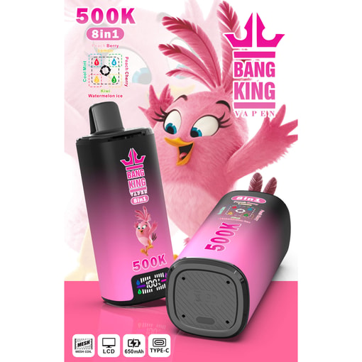 Bang King 500K 8-in-1 Angry Birds Edition Disposable Vape-500,000 Puffs | Switch Without Limits - Image 4