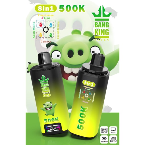 Bang King 500K 8-in-1 Angry Birds Edition Disposable Vape-500,000 Puffs | Switch Without Limits - Image 6