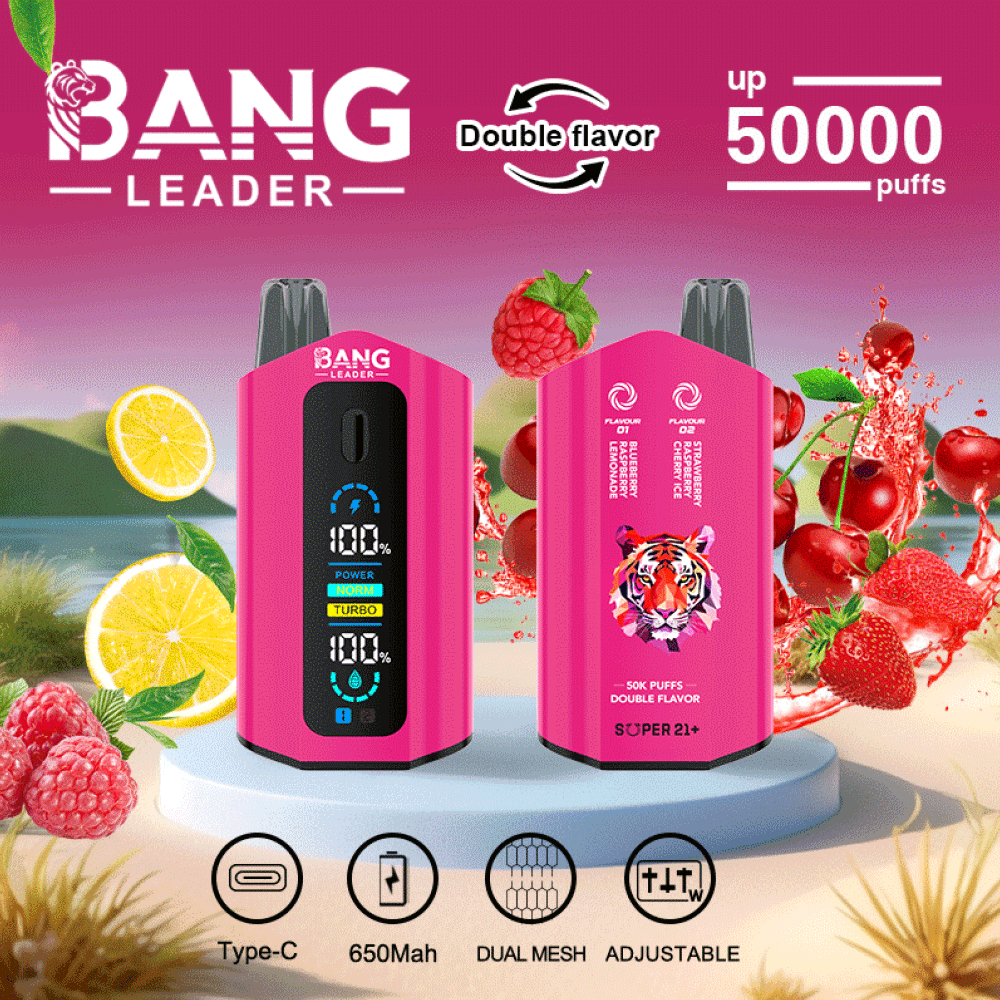 Bang Leader 50K Disposable Vape | EU Warehouse Shipping | 50000 Puffs-Dual-Flavor - Imagen 11