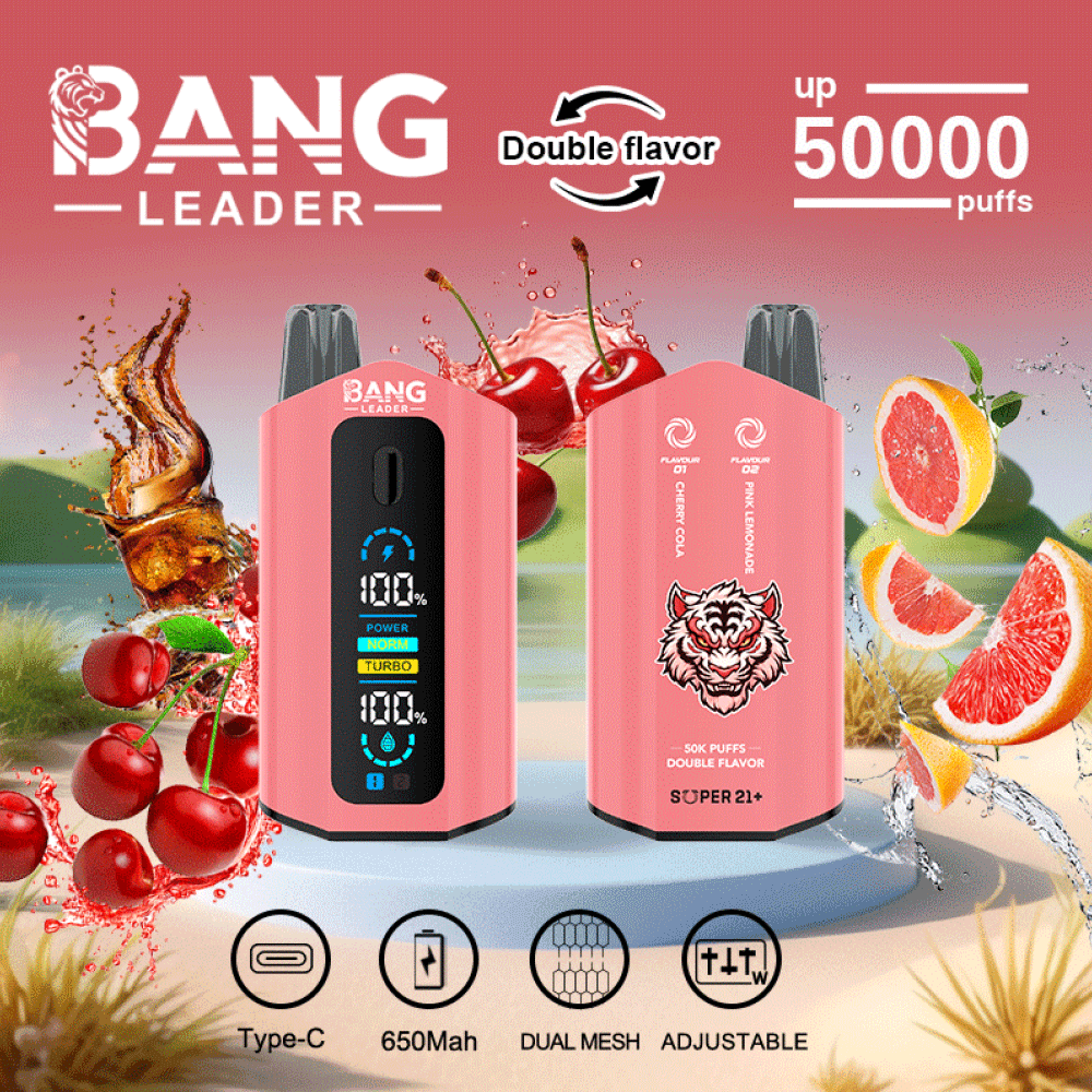 Bang Leader 50K Disposable Vape | EU Warehouse Shipping | 50000 Puffs-Dual-Flavor - Imagen 9