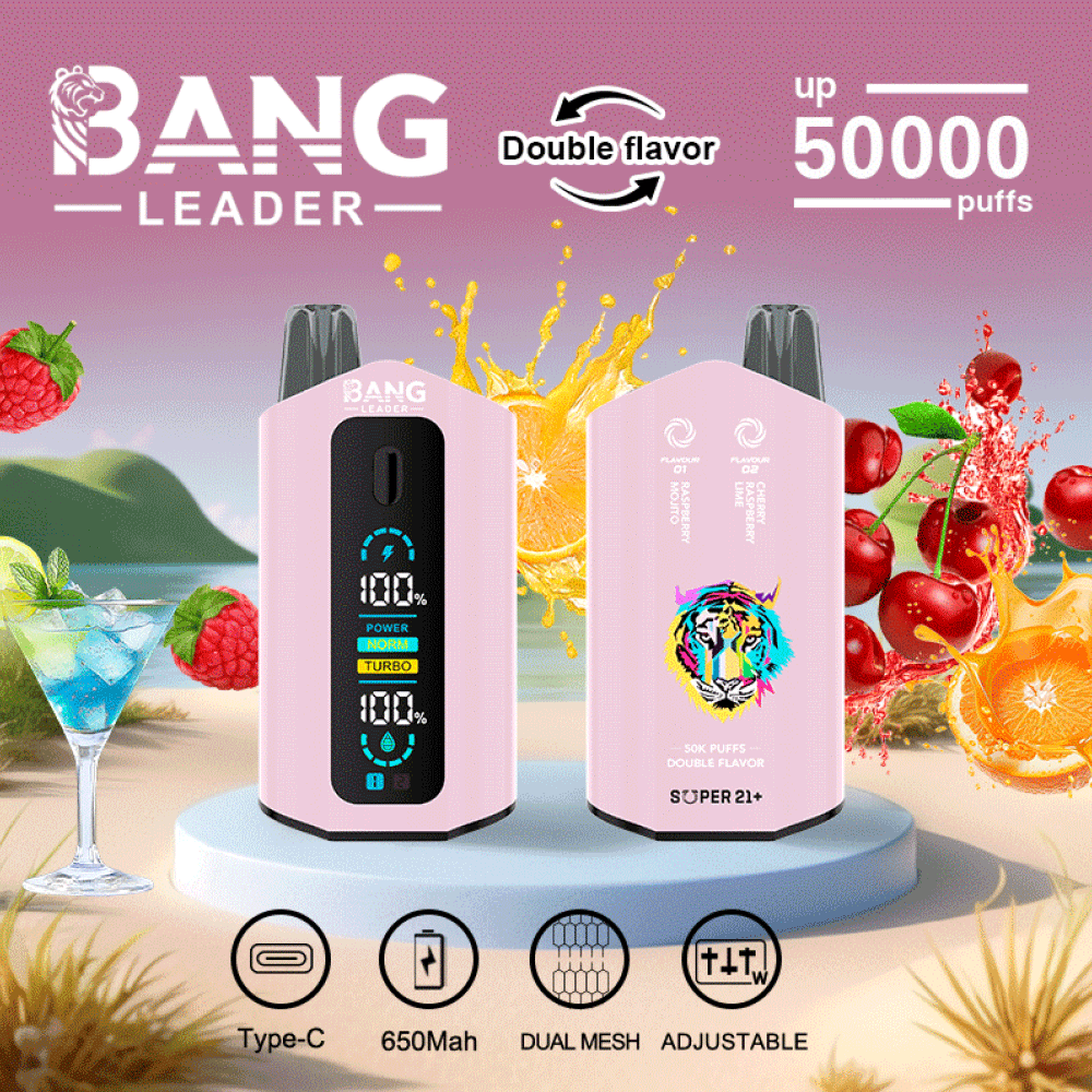 Bang Leader 50K Disposable Vape | EU Warehouse Shipping | 50000 Puffs-Dual-Flavor - Imagen 7