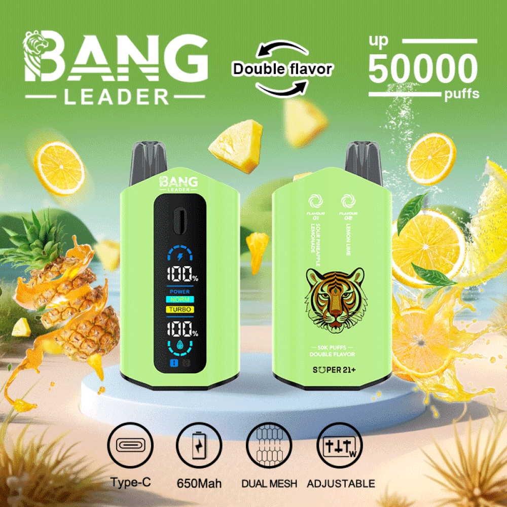 Bang Leader 50K Disposable Vape | EU Warehouse Shipping | 50000 Puffs-Dual-Flavor - Imagen 6