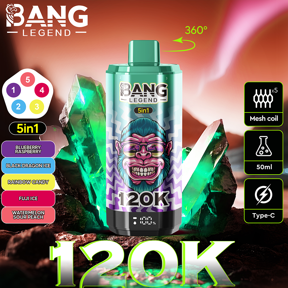 Bang Legend 120K Disposable Vape – 120,000 Puffs | Legendary Performance - 画像 5