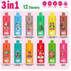 Vape desechable Bang King Triple 100K - 100,000 inhalaciones | Sabores triples | Vida ultralarga | Caja de regalo navideña