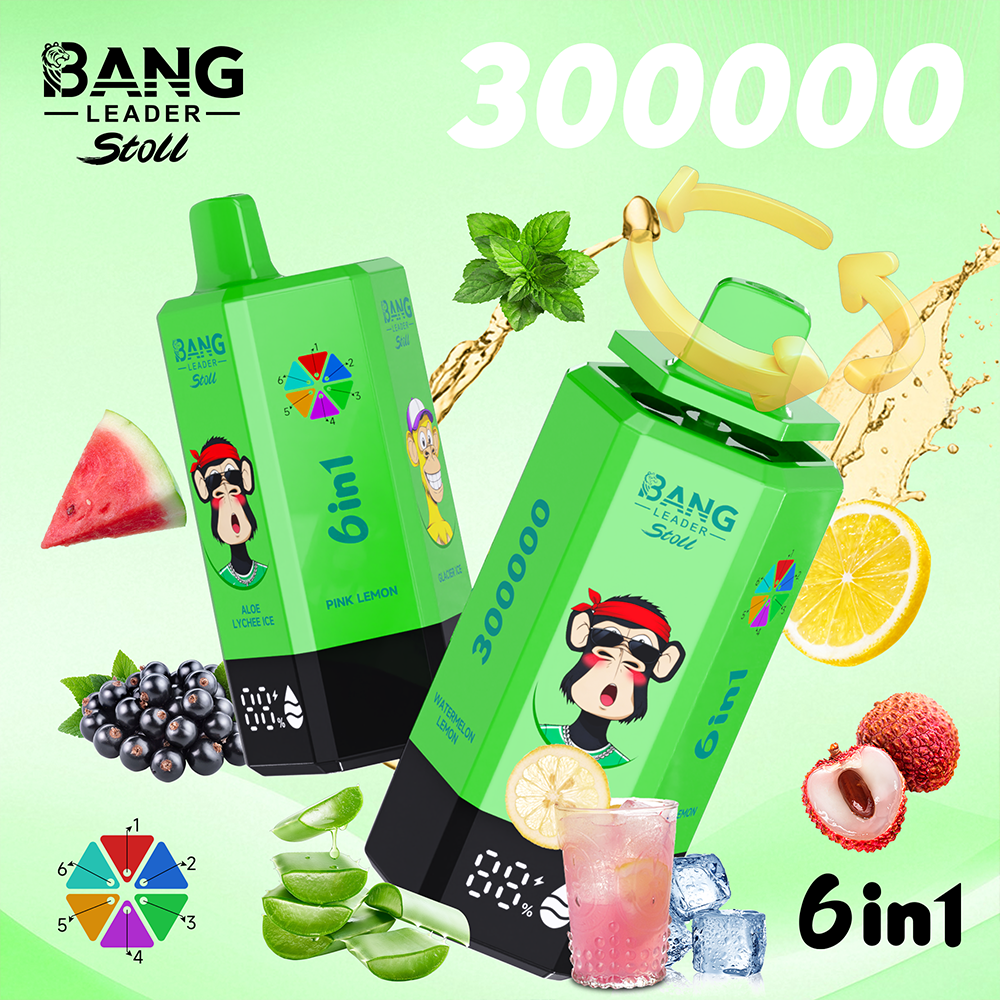 Bang Leader Stoll 300K EU Disposable Vape | 300,000 Puffs 6-in-1 Multi-Flavor | EU Warehouse Shipping - Image 11