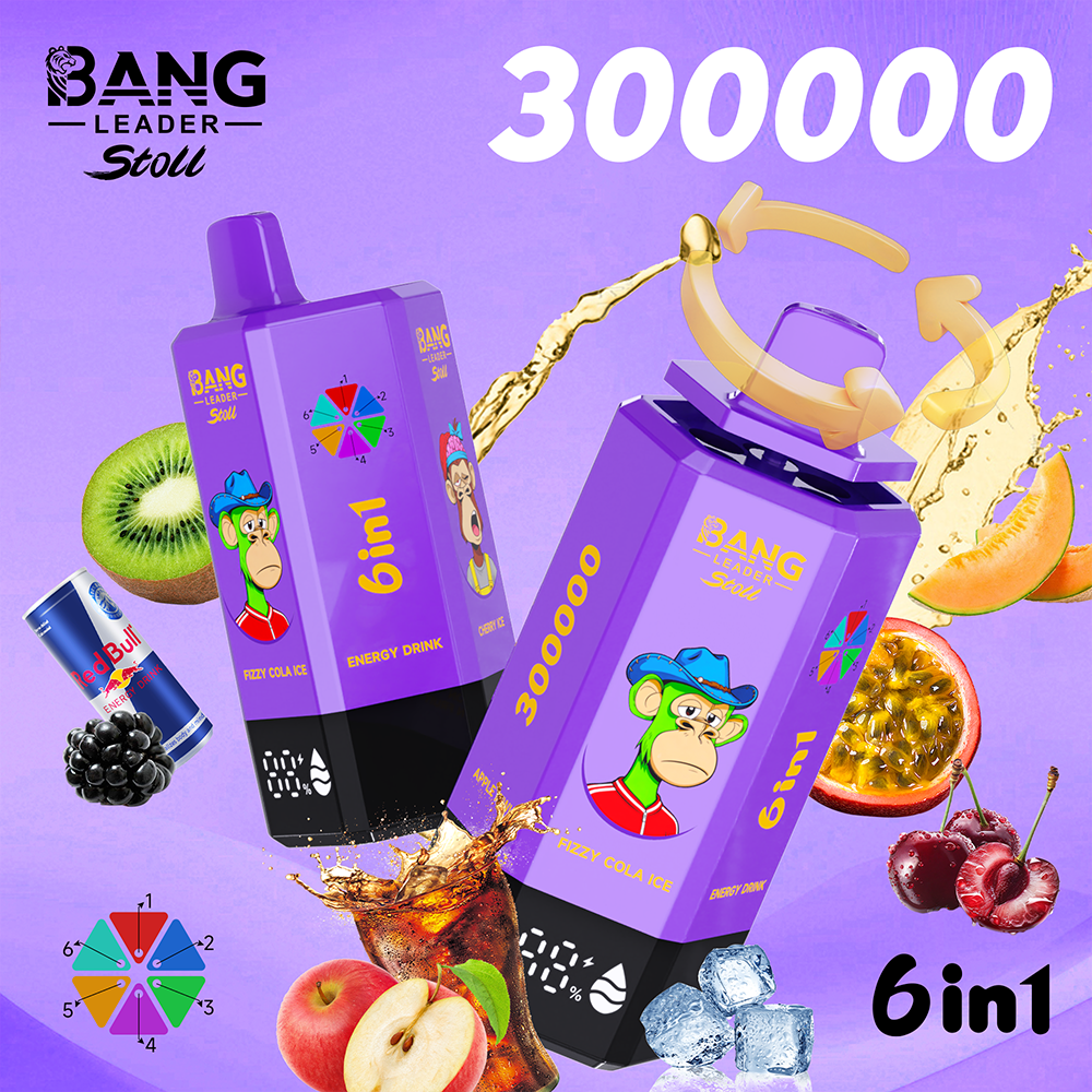 Bang Leader Stoll 300K EU Disposable Vape | 300,000 Puffs 6-in-1 Multi-Flavor | EU Warehouse Shipping - Image 12