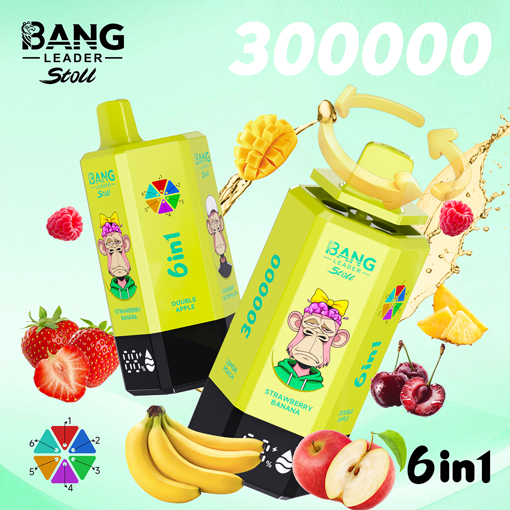 Bang Leader Stoll 300K EU Disposable Vape | 300,000 Puffs 6-in-1 Multi-Flavor | EU Warehouse Shipping - Image 7