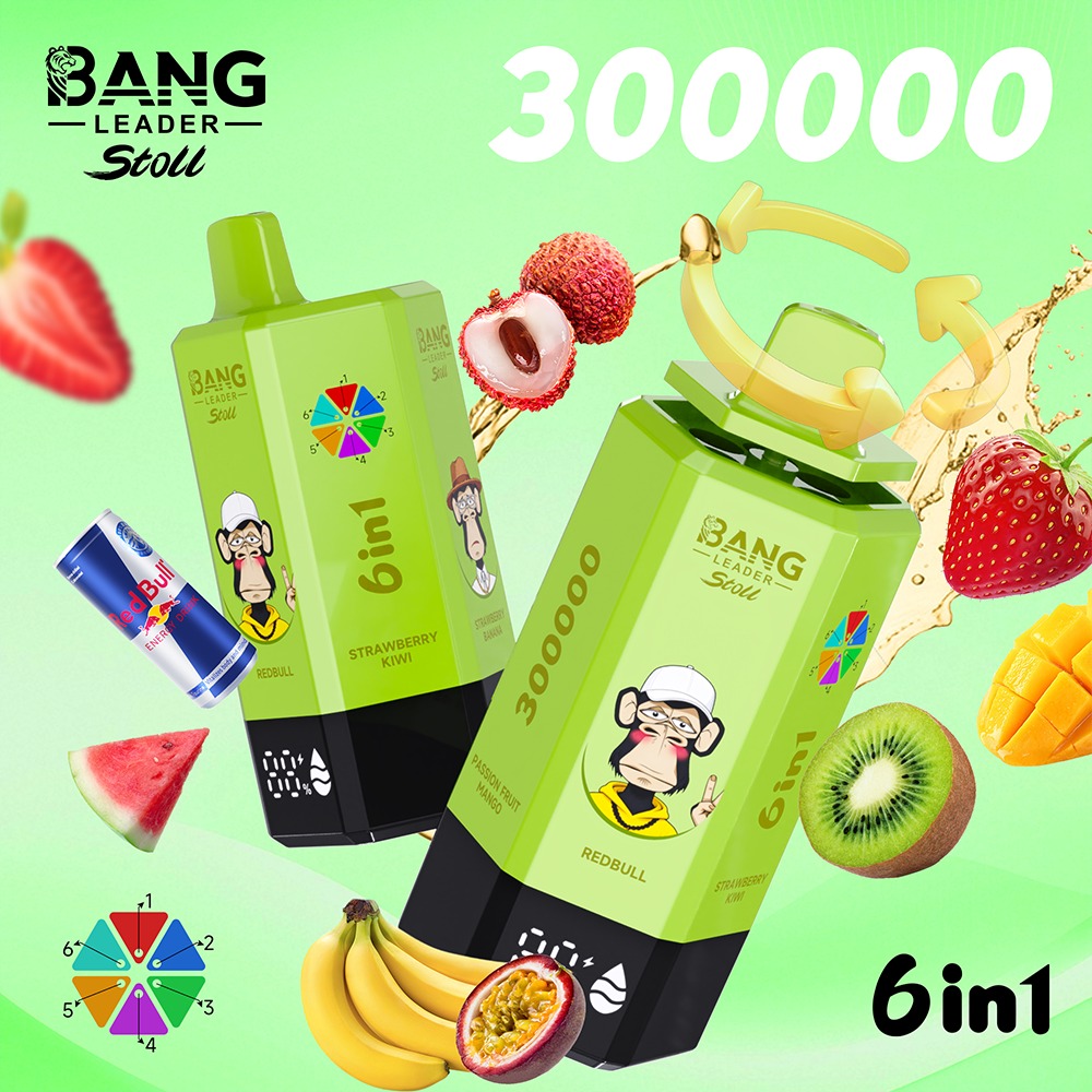 Bang Leader Stoll 300K EU Disposable Vape | 300,000 Puffs 6-in-1 Multi-Flavor | EU Warehouse Shipping - Image 6