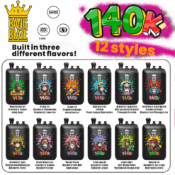 Vape desechable Bang Blaze 140K | 140,000 inhalaciones | Sistema de sabor 3 en 1 | Dispositivo recargable de alta capacidad