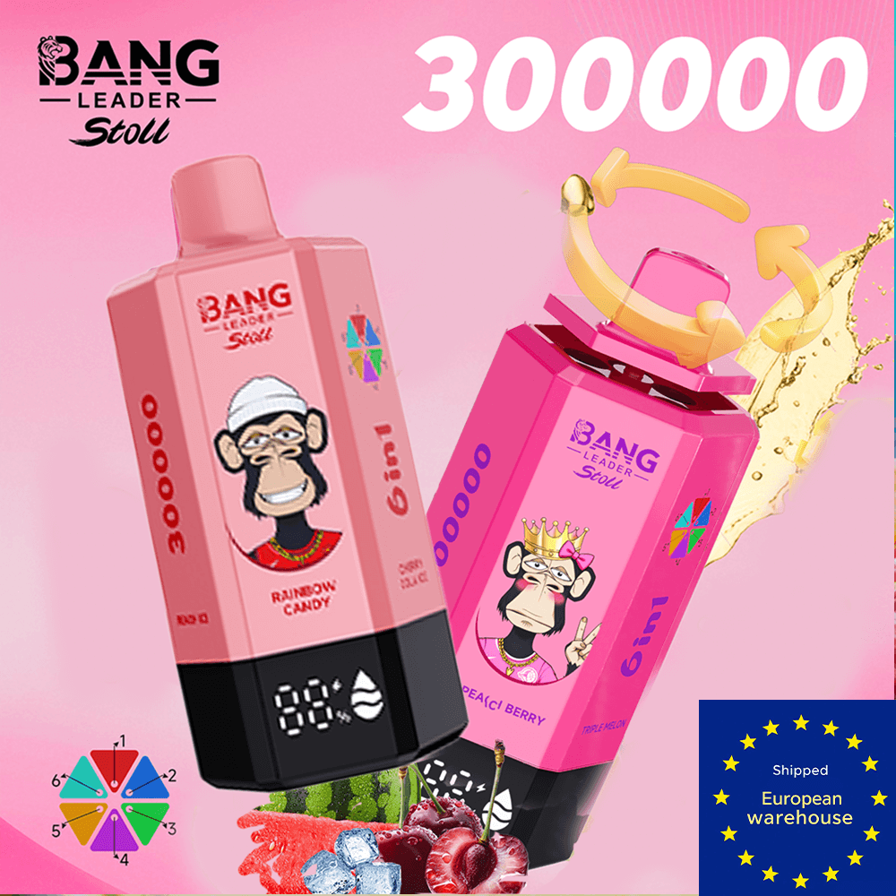 Bang Leader Stoll 300K EU Disposable Vape | 300,000 Puffs 6-in-1 Multi-Flavor | EU Warehouse Shipping