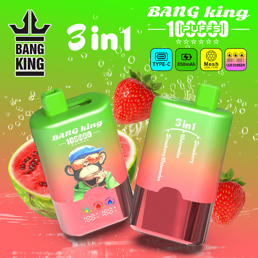 Bang King 100K 3-in-1 Disposable Vape – 100,000 Puffs Multi-Flavor Rechargeable Vape – Image 11