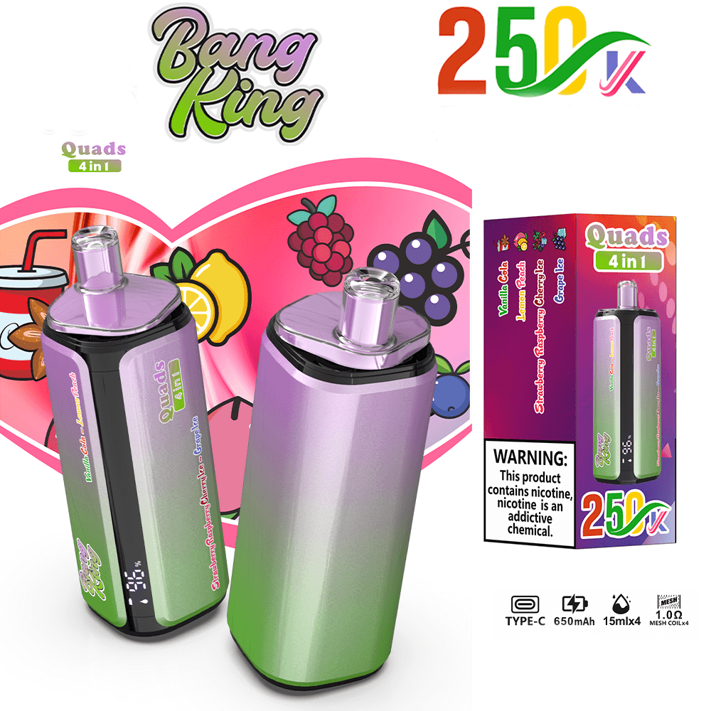 Bang King 250K 4-in-1 Disposable Vape – 250000 Puffs | Switching tastes - Image 10