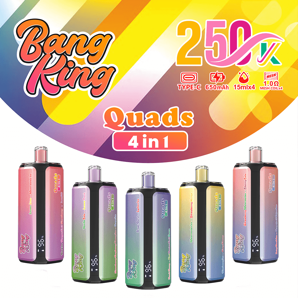 Bang King 250K 4-in-1 Disposable Vape – 250000 Puffs | Switching tastes